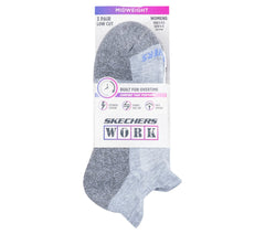 Work: Lowcut Heel Tab Socks - 3 Pack | Skechers