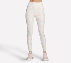GO WALK Rib Floral Full Length High-Waisted Legging | Skechers