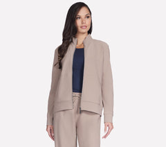 GO Luxe Rib Everyday Full Zip Jacket | Skechers