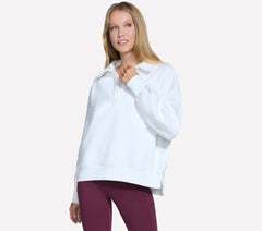 Downtown Cozy Fit Collared Long Sleeve | Skechers