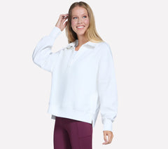 Downtown Cozy Fit Collared Long Sleeve | Skechers