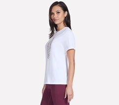 Floral Diamond Short Sleeve Tee | Skechers