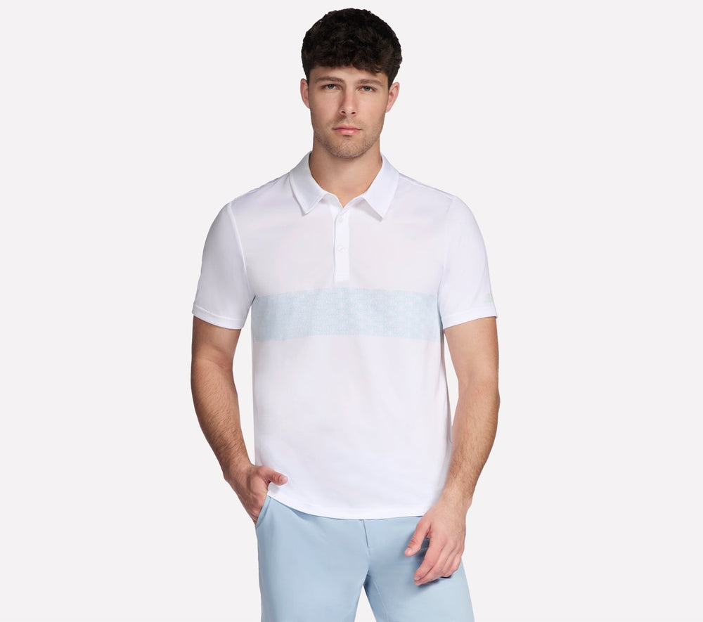 GO DRI Charge Palm Stripe Polo | Skechers