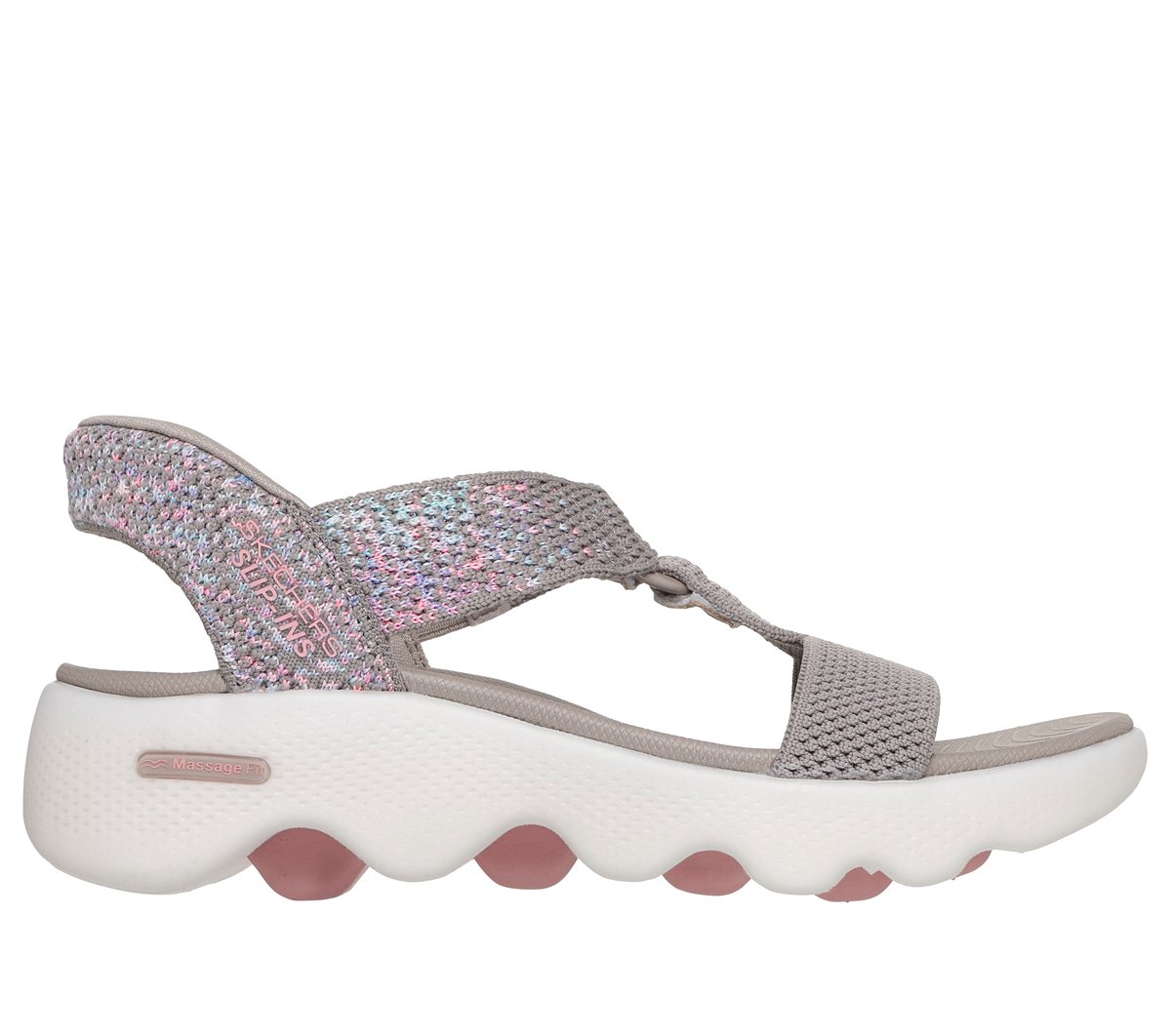 Slip-ins: GO WALK Massage Fit Sandal - Confetti Sky | Skechers