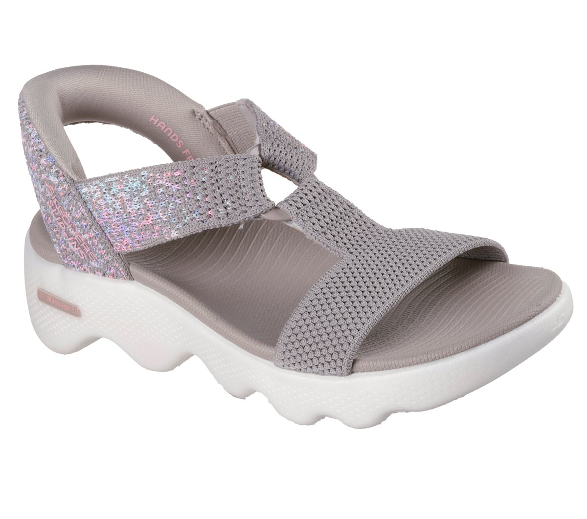 Slip-ins: GO WALK Massage Fit Sandal - Confetti Sky | Skechers