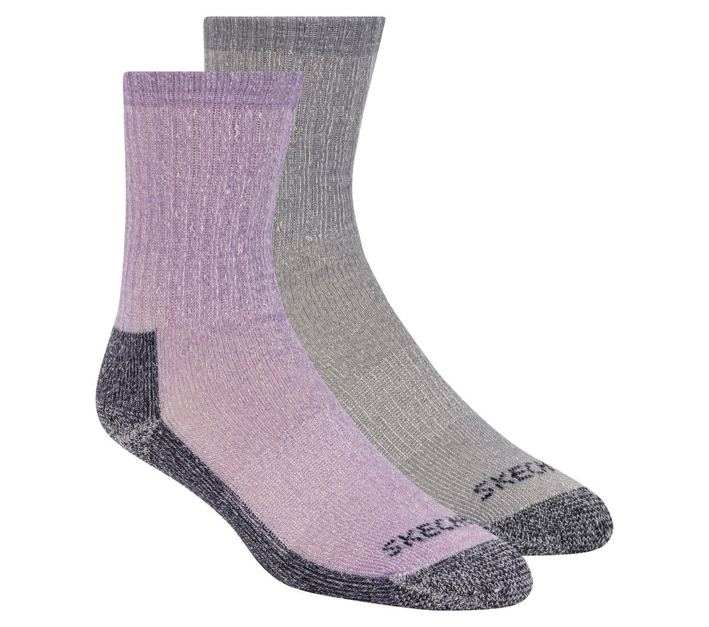 2 Pack Women's Crew Wool Socks | Skechers