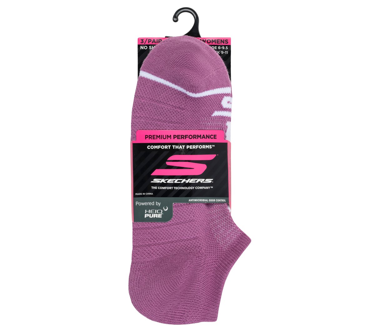 3 Pack Women's No Show Premium Basic Socks | Skechers