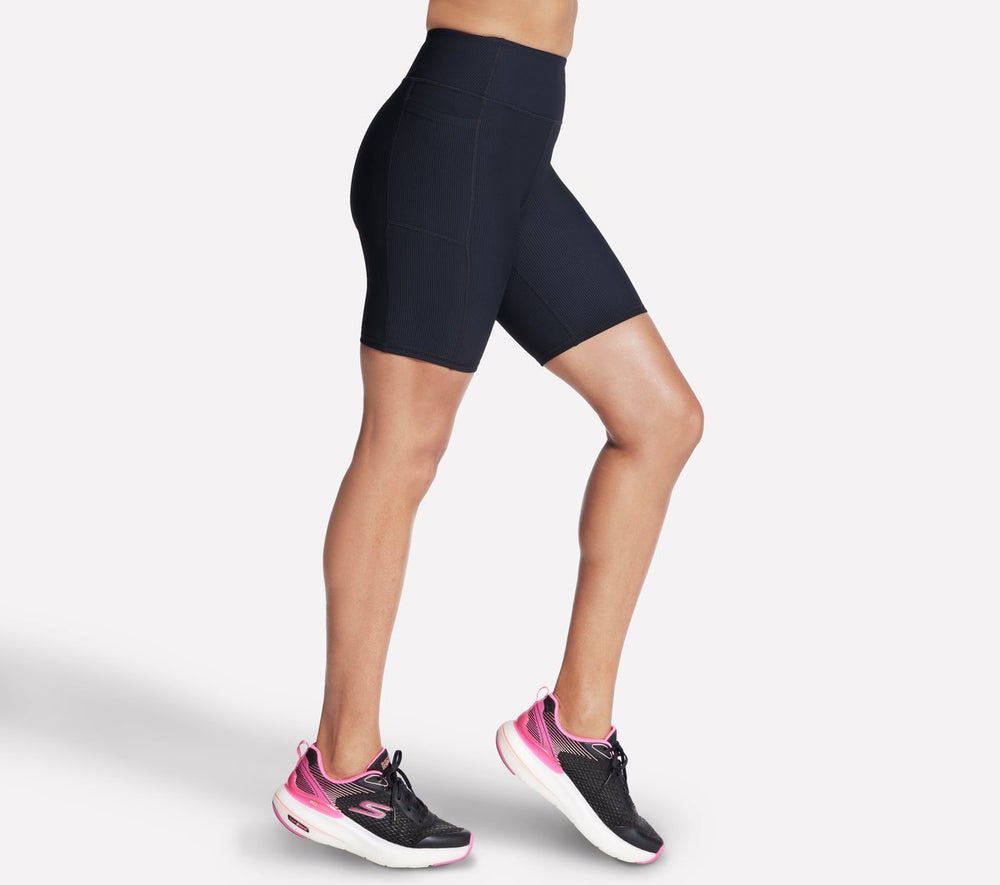 GO FLEX RIB High Waisted 8 Inch Bike Short | Skechers