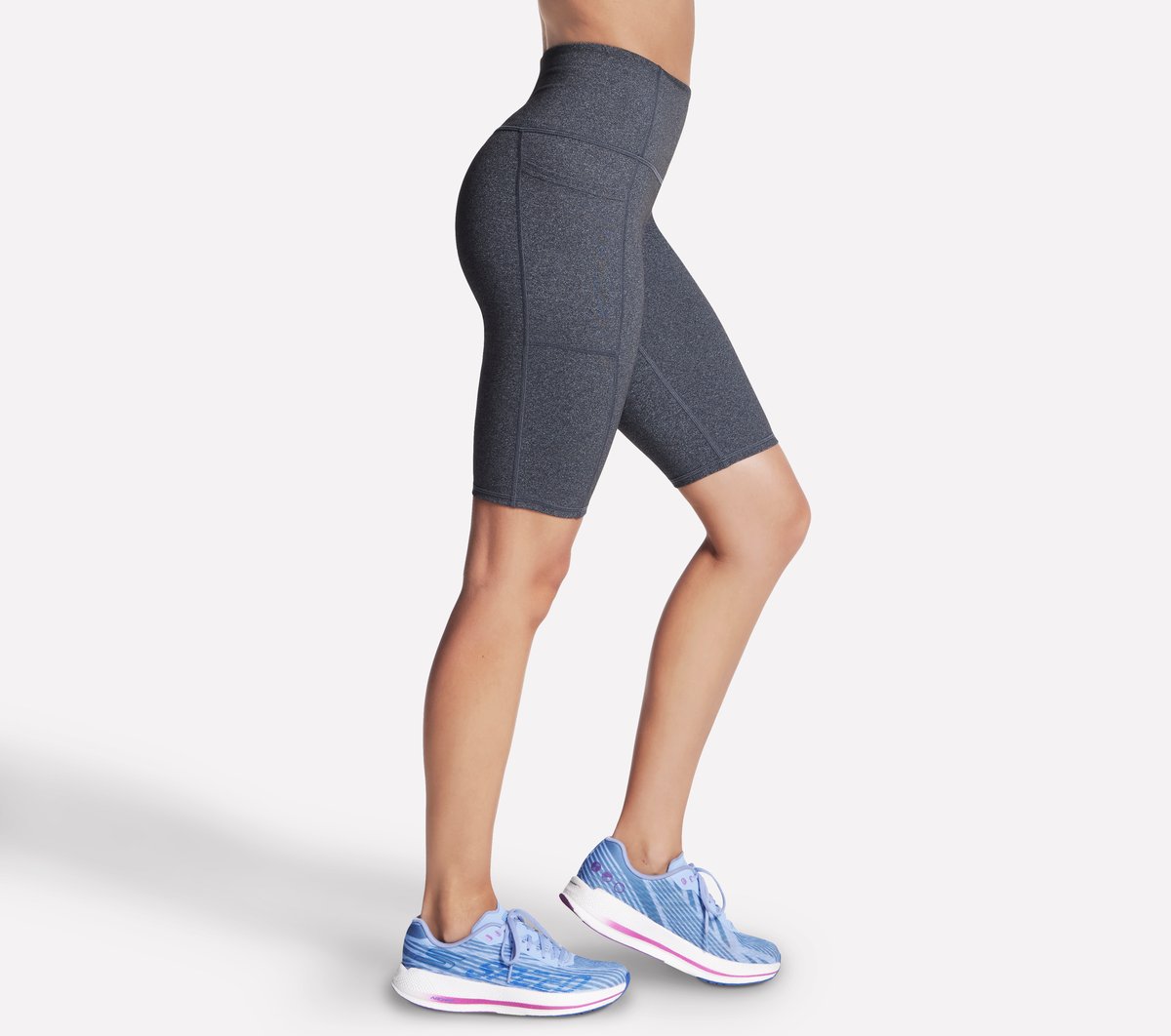 GO WALK High Waisted 10 Inch Bike Short | Skechers