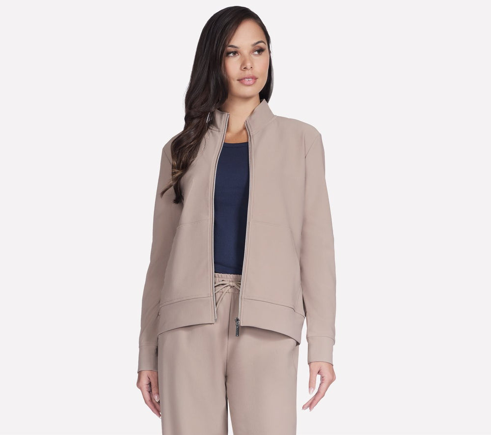 GO Luxe Rib Everyday Full Zip Jacket | Skechers