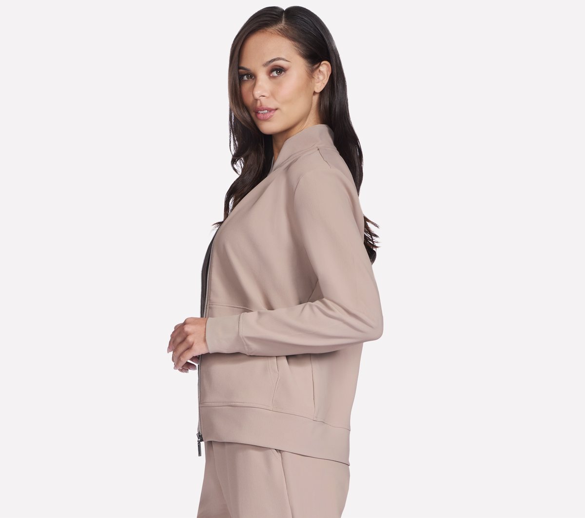 GO Luxe Rib Everyday Full Zip Jacket | Skechers