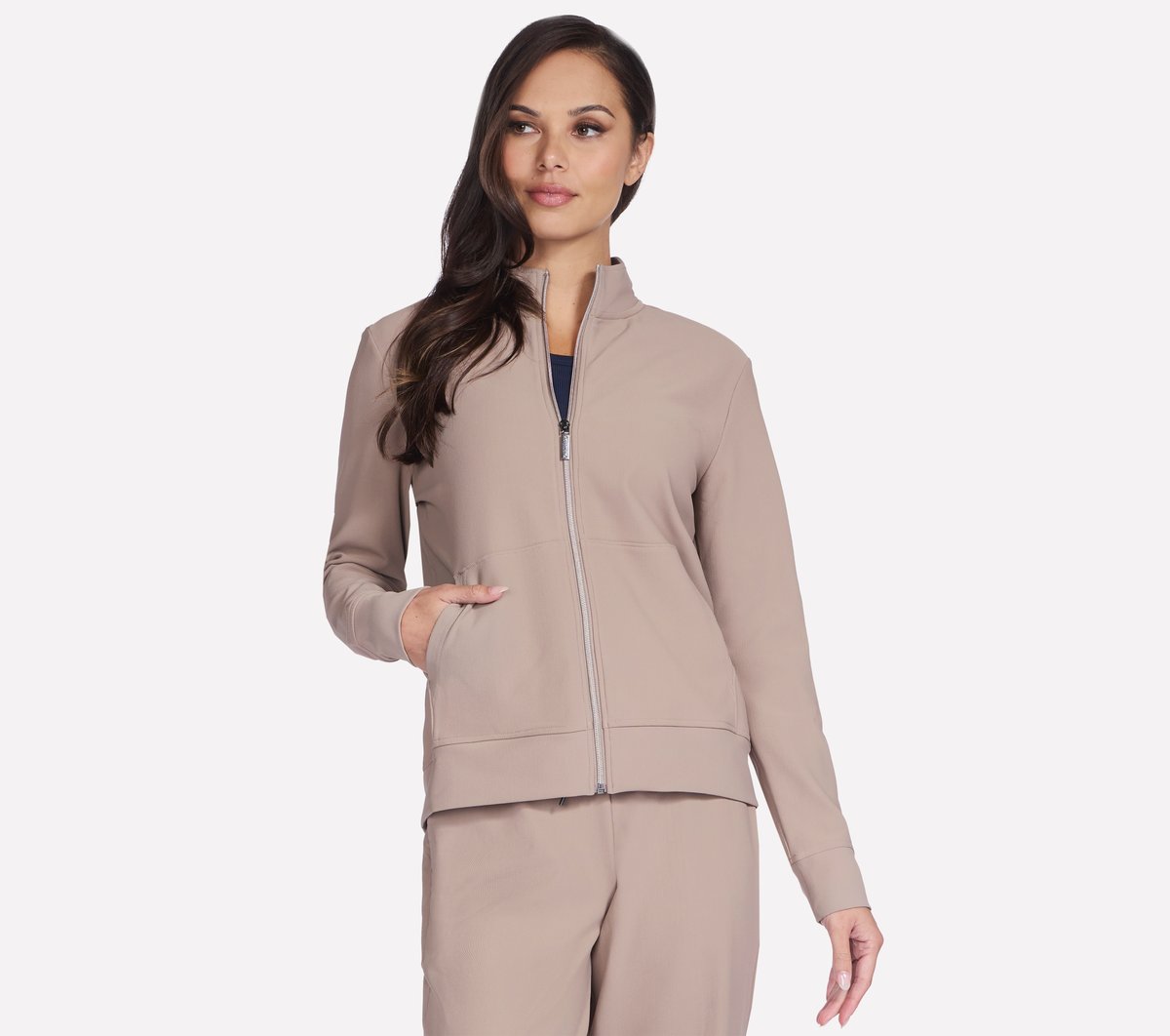 GO Luxe Rib Everyday Full Zip Jacket | Skechers