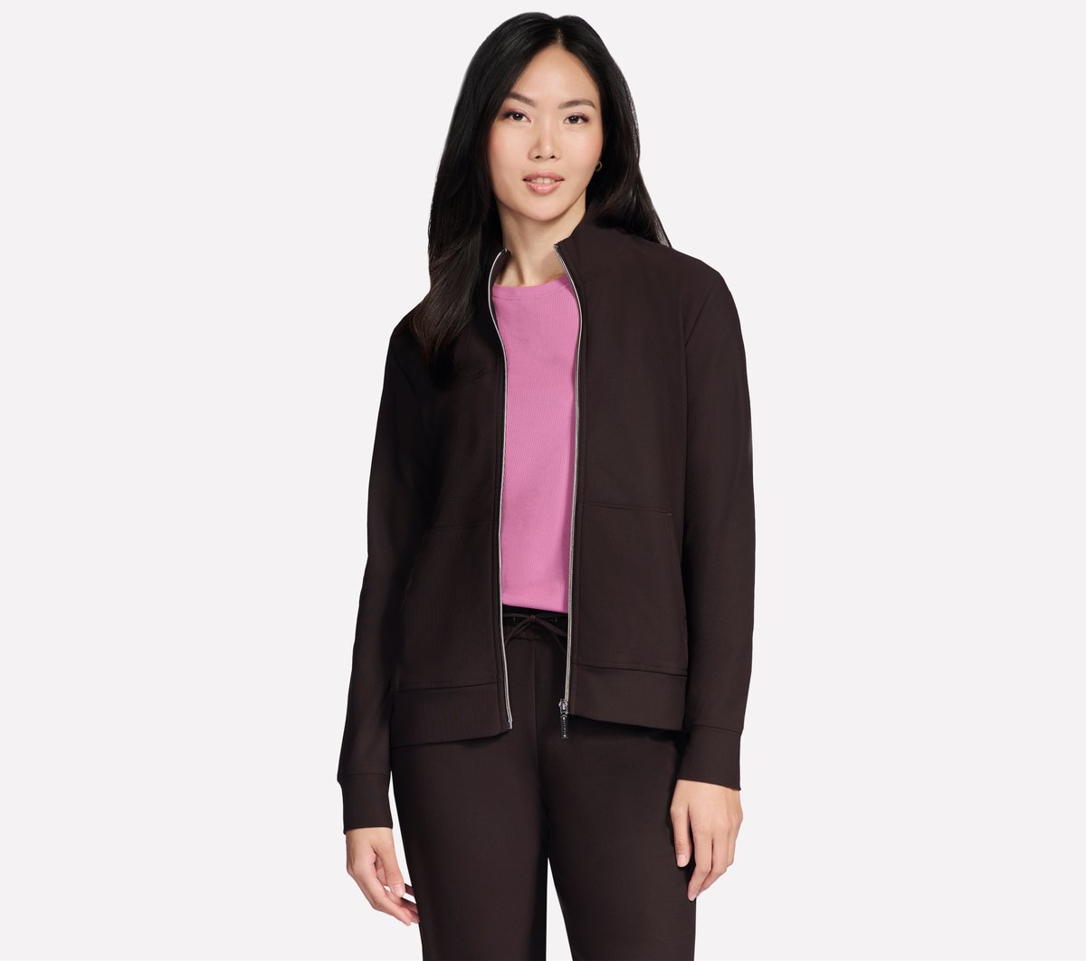 GO Luxe Rib Everyday Full Zip Jacket | Skechers