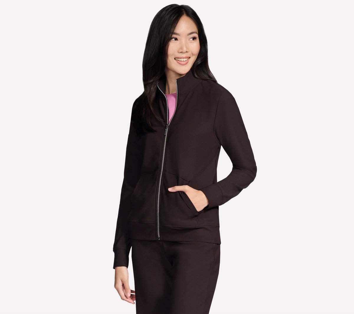 GO Luxe Rib Everyday Full Zip Jacket | Skechers