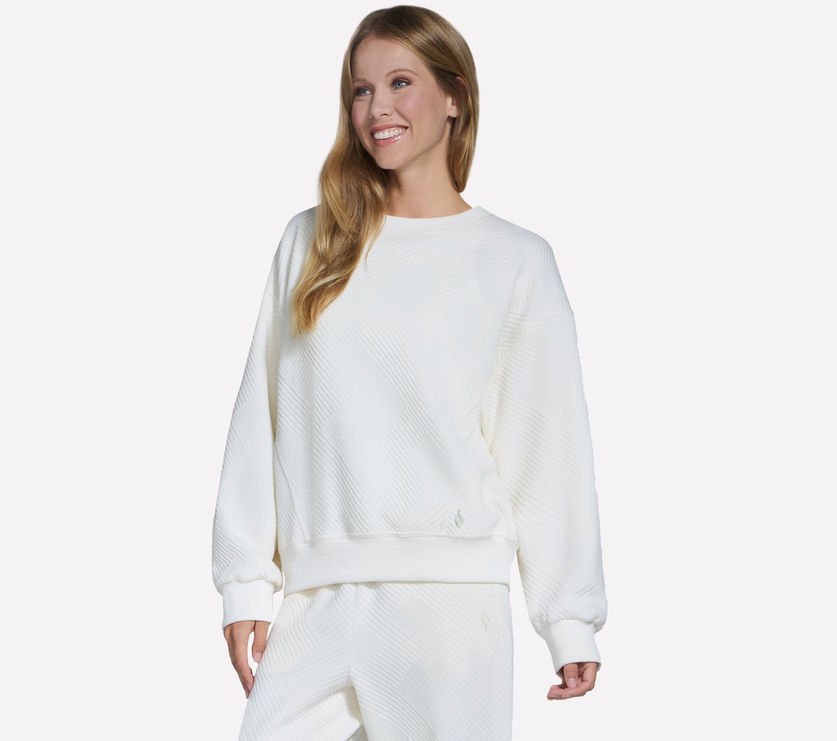 Downtown Cozy Fit Long Sleeve Crew | Skechers