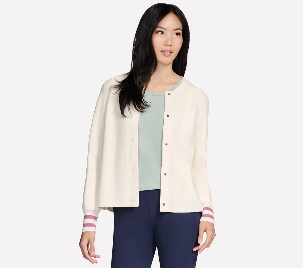 GO WALK Reflection Sweater Bomber | Skechers
