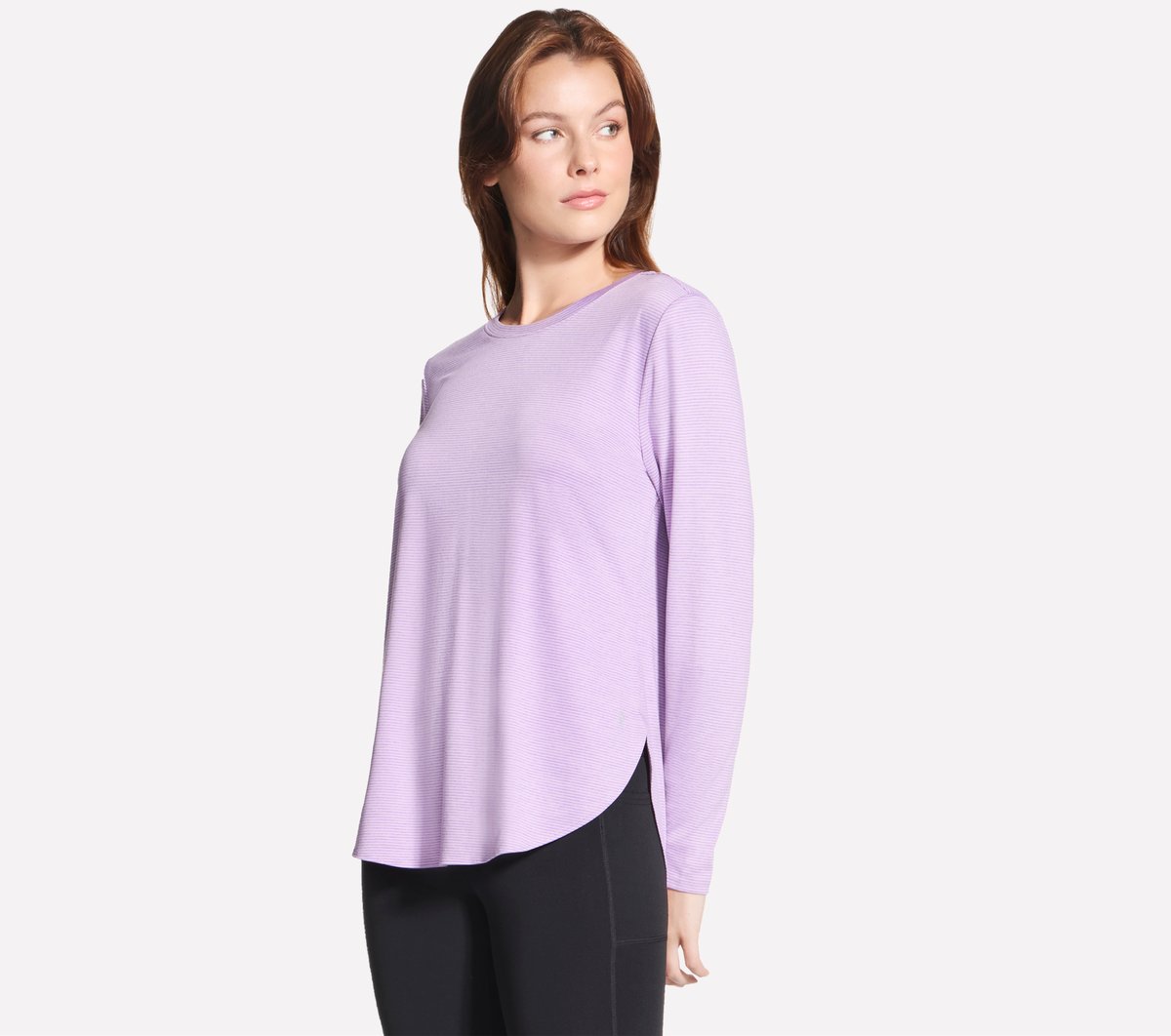 GO DRI Swift Stripe Long Sleeve | Skechers