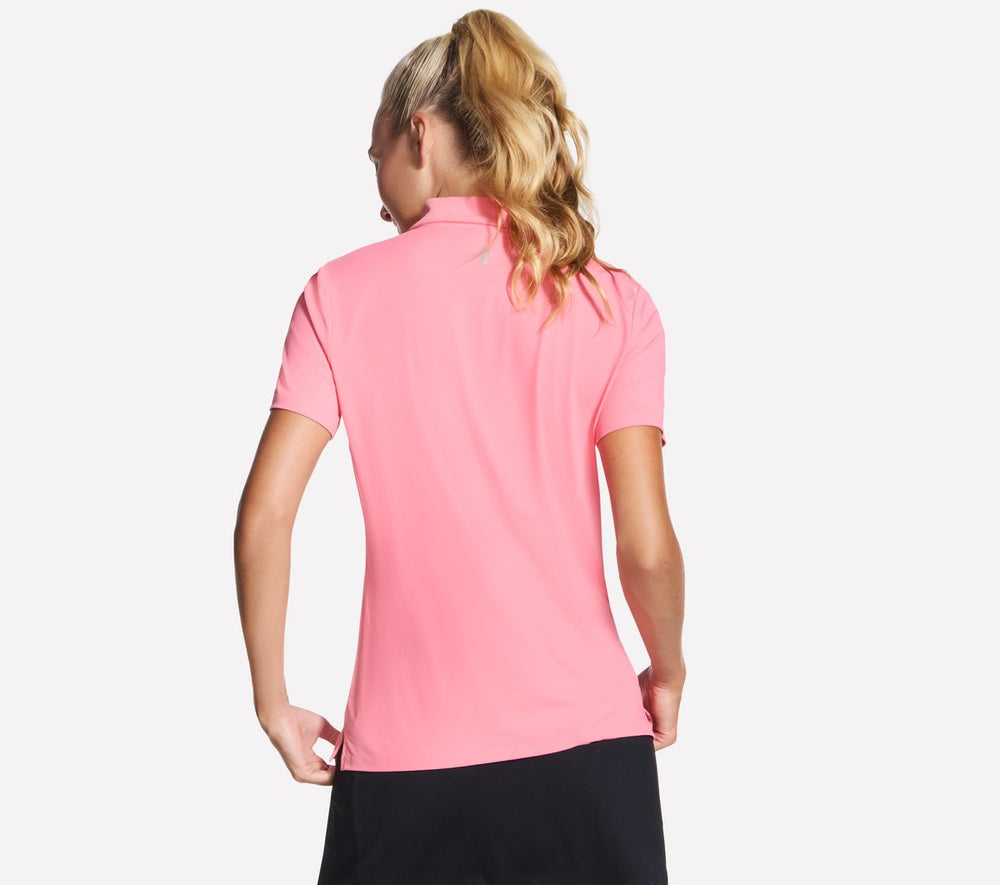 GO GOLF Short Sleeve Birdie Zip Front Polo | Skechers