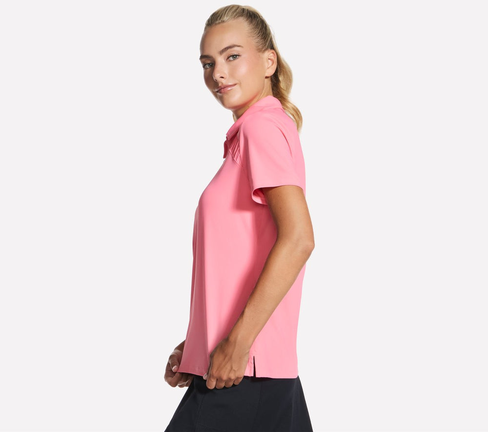 GO GOLF Short Sleeve Birdie Zip Front Polo | Skechers