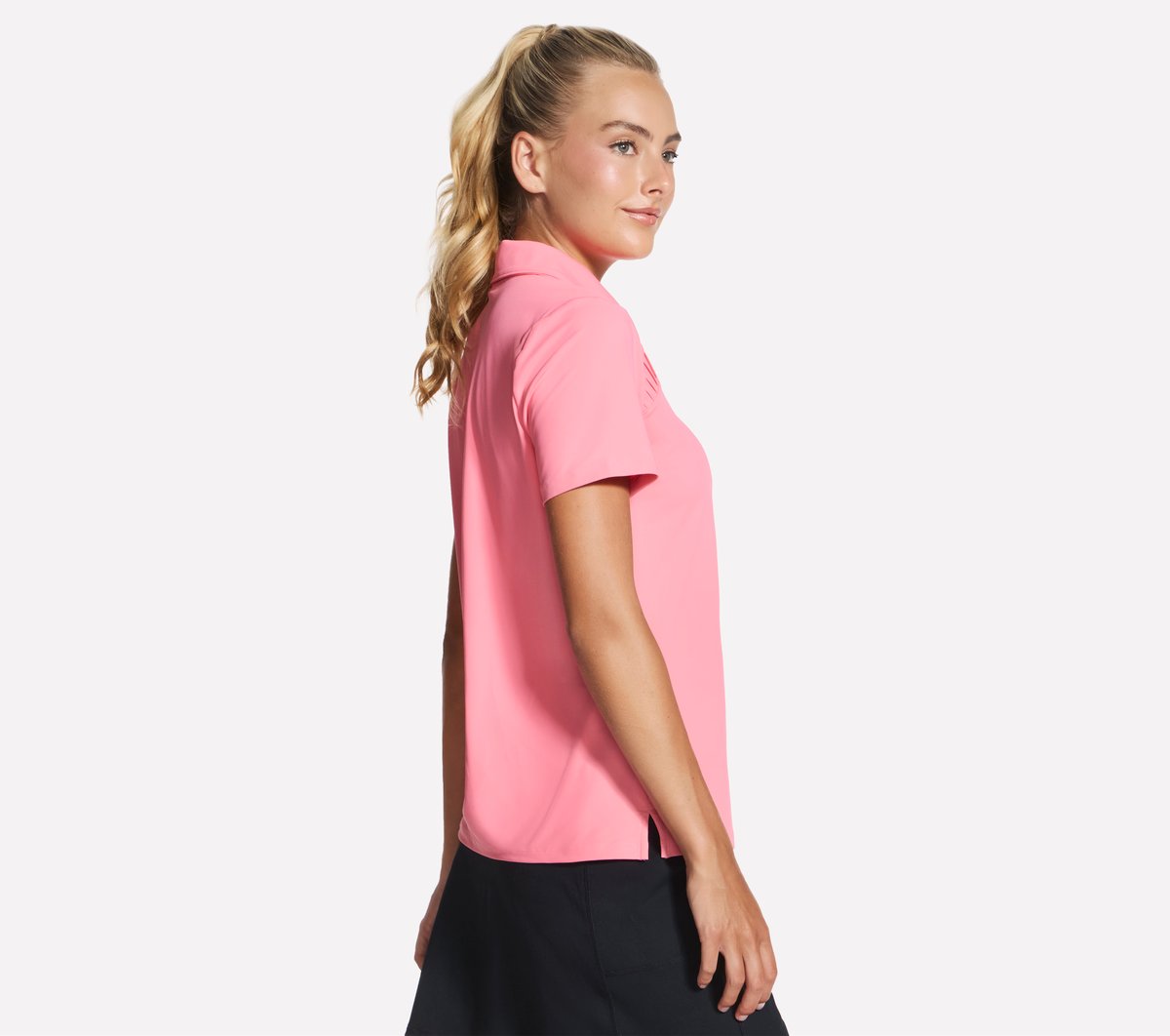 GO GOLF Short Sleeve Birdie Zip Front Polo | Skechers