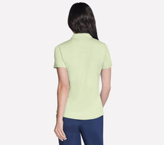 Short Sleeve On The Green Striped Polo | Skechers