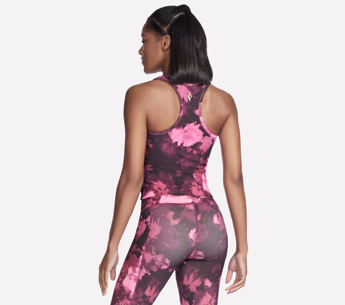 GO FLEX RIB Inbloom V-Neck Tank | Skechers