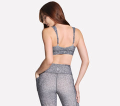 GO WALK Evolution Printed Zip Front Bra | Skechers