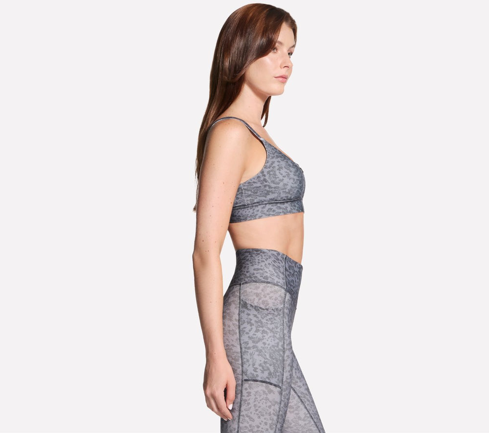 GO WALK Evolution Printed Zip Front Bra | Skechers
