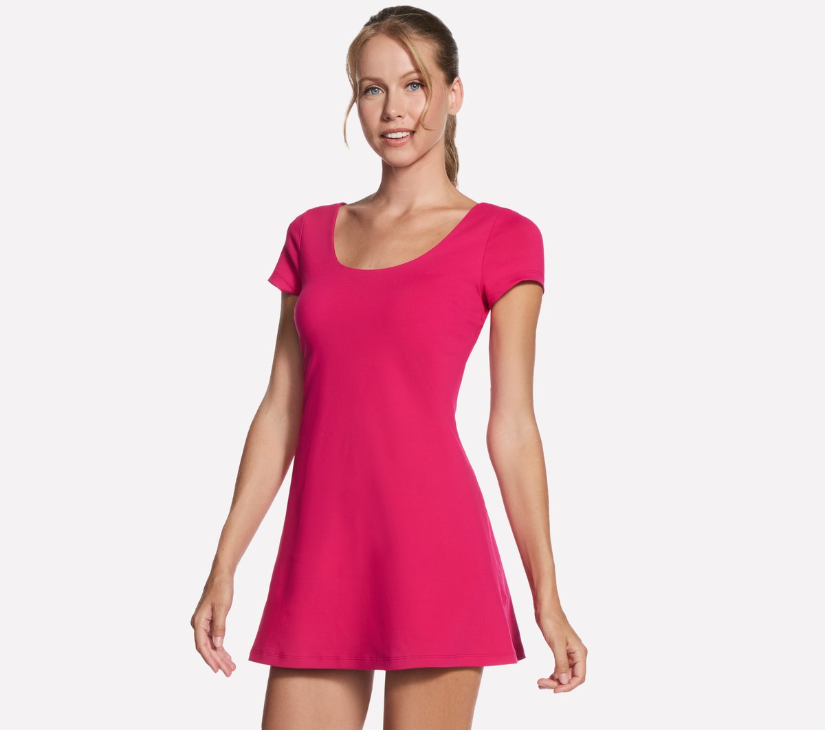 GO WALK Scoop Short Sleeve Dress | Skechers