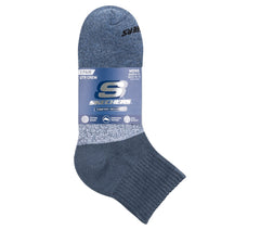 3 Pack Men's Colorblock Quarter Socks | Skechers
