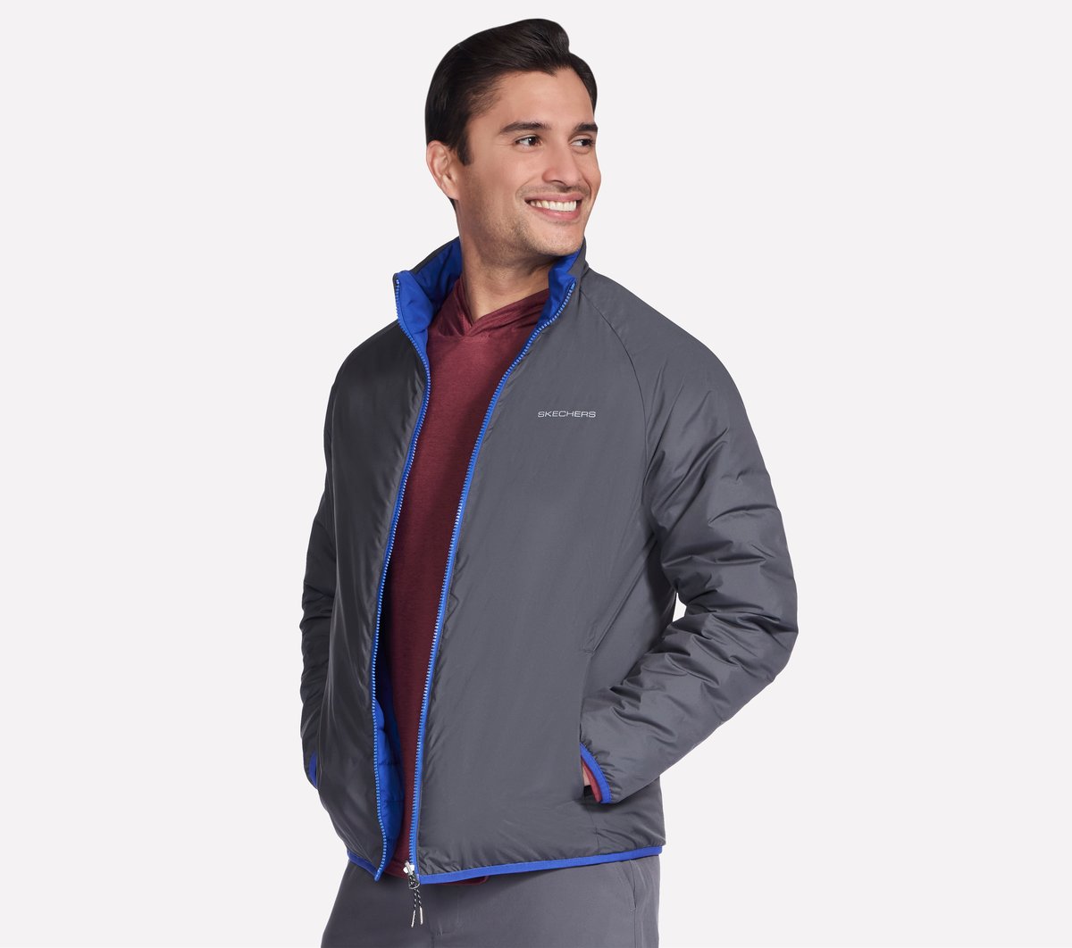 GO SHIELD Cozy Fit Altitude Reversible Jacket | Skechers