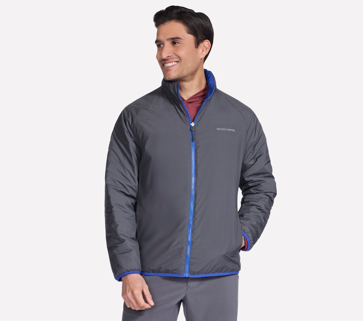 GO SHIELD Cozy Fit Altitude Reversible Jacket | Skechers