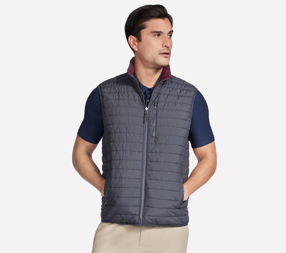 GO SHIELD Cozy Fit Altitude Reversible Vest | Skechers