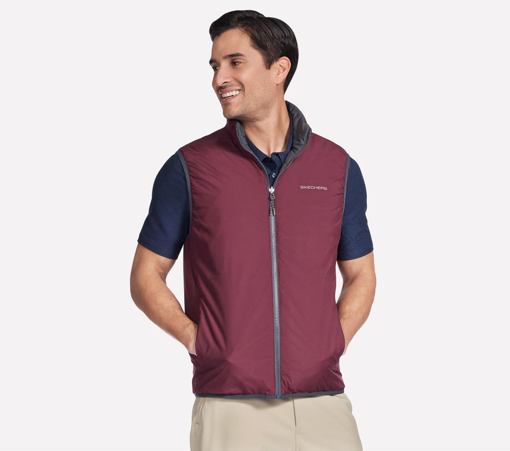 GO SHIELD Cozy Fit Altitude Reversible Vest | Skechers