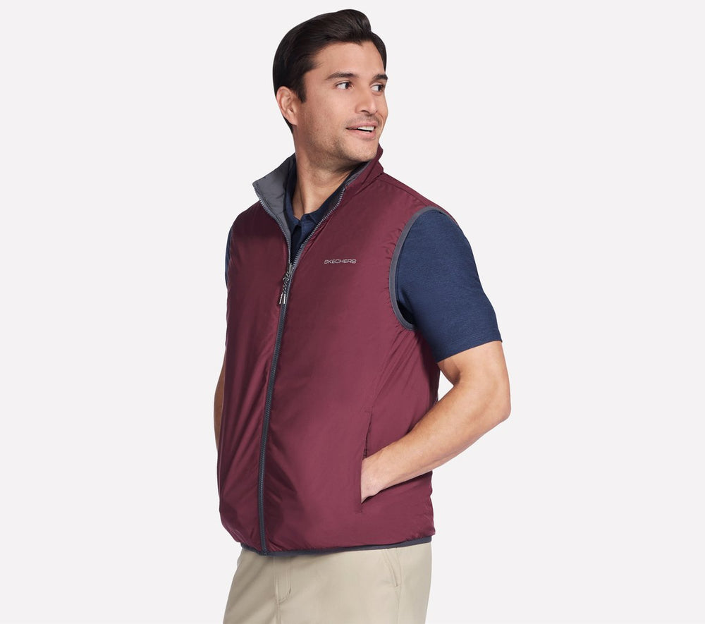 GO SHIELD Cozy Fit Altitude Reversible Vest | Skechers