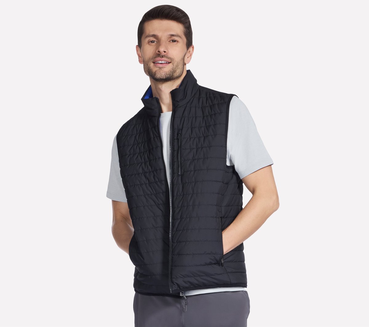 GO SHIELD Cozy Fit Altitude Reversible Vest | Skechers