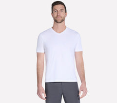GO DRI Pima Short Sleeve V-Neck | Skechers