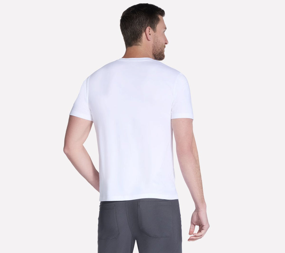 GO DRI Pima Short Sleeve V-Neck | Skechers