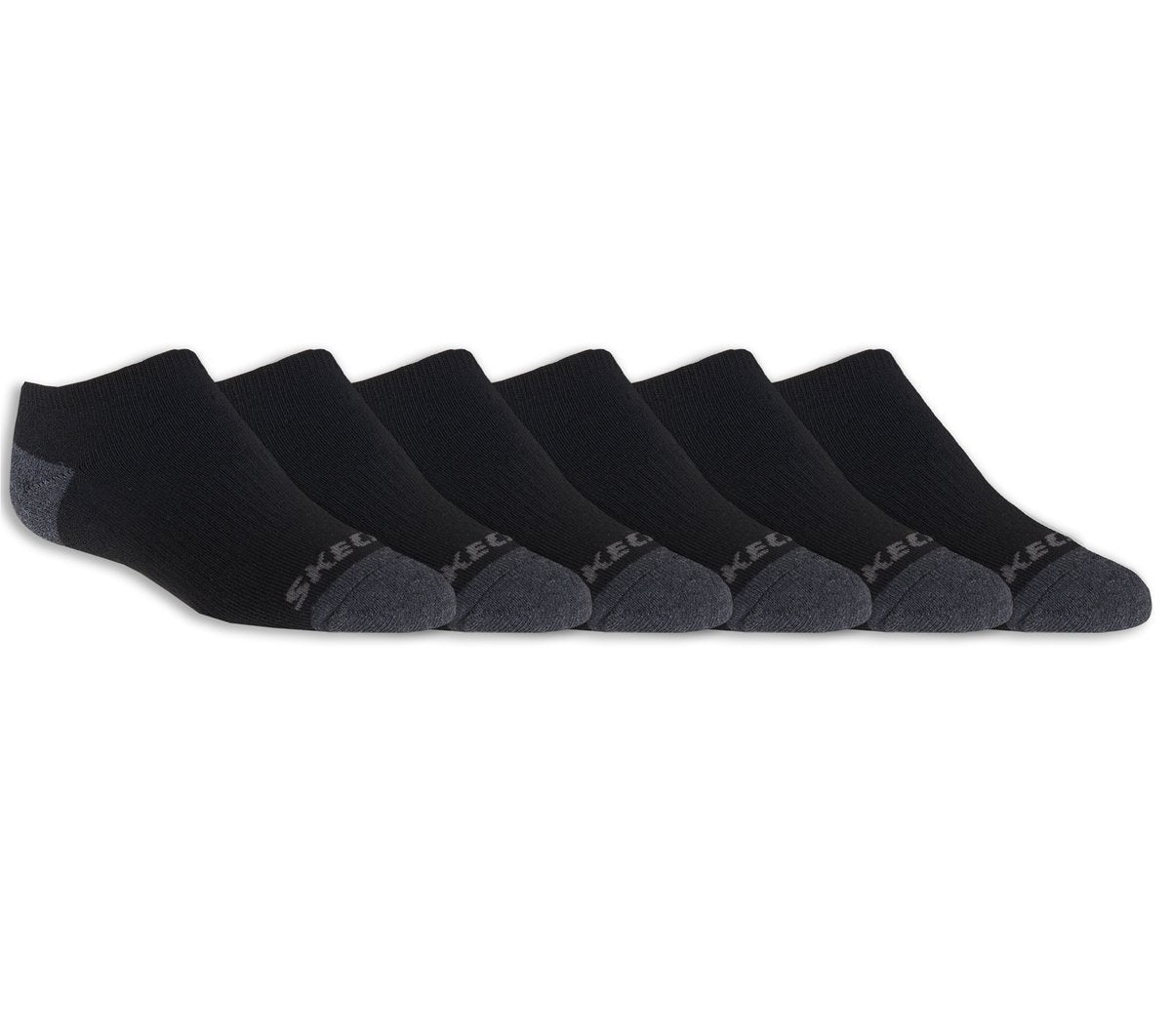 6 Pack Boys' No Show Socks | Skechers