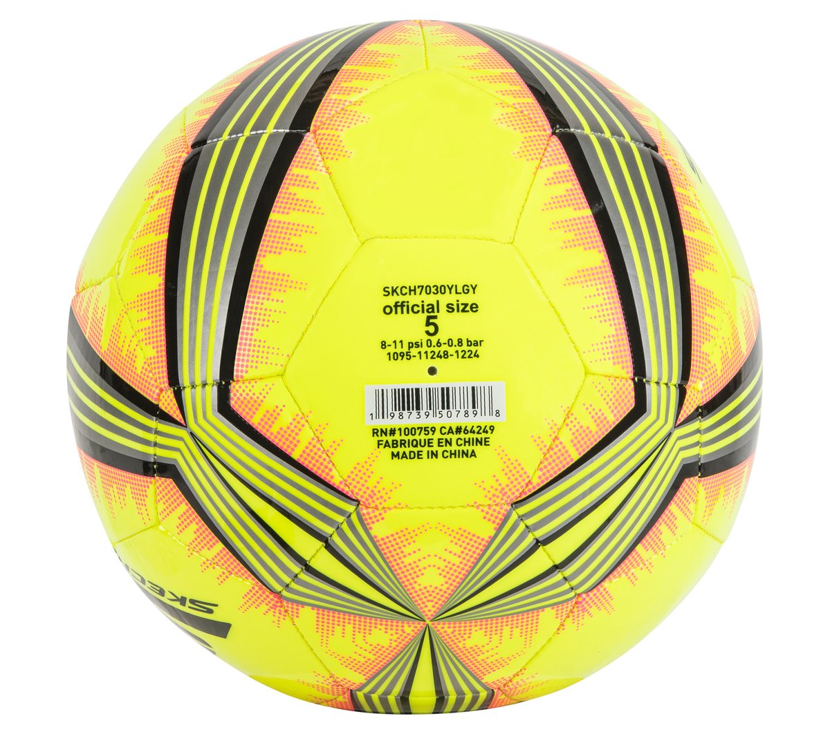 Hex Multi Mini Stripe Size 5 Soccer Ball | Skechers