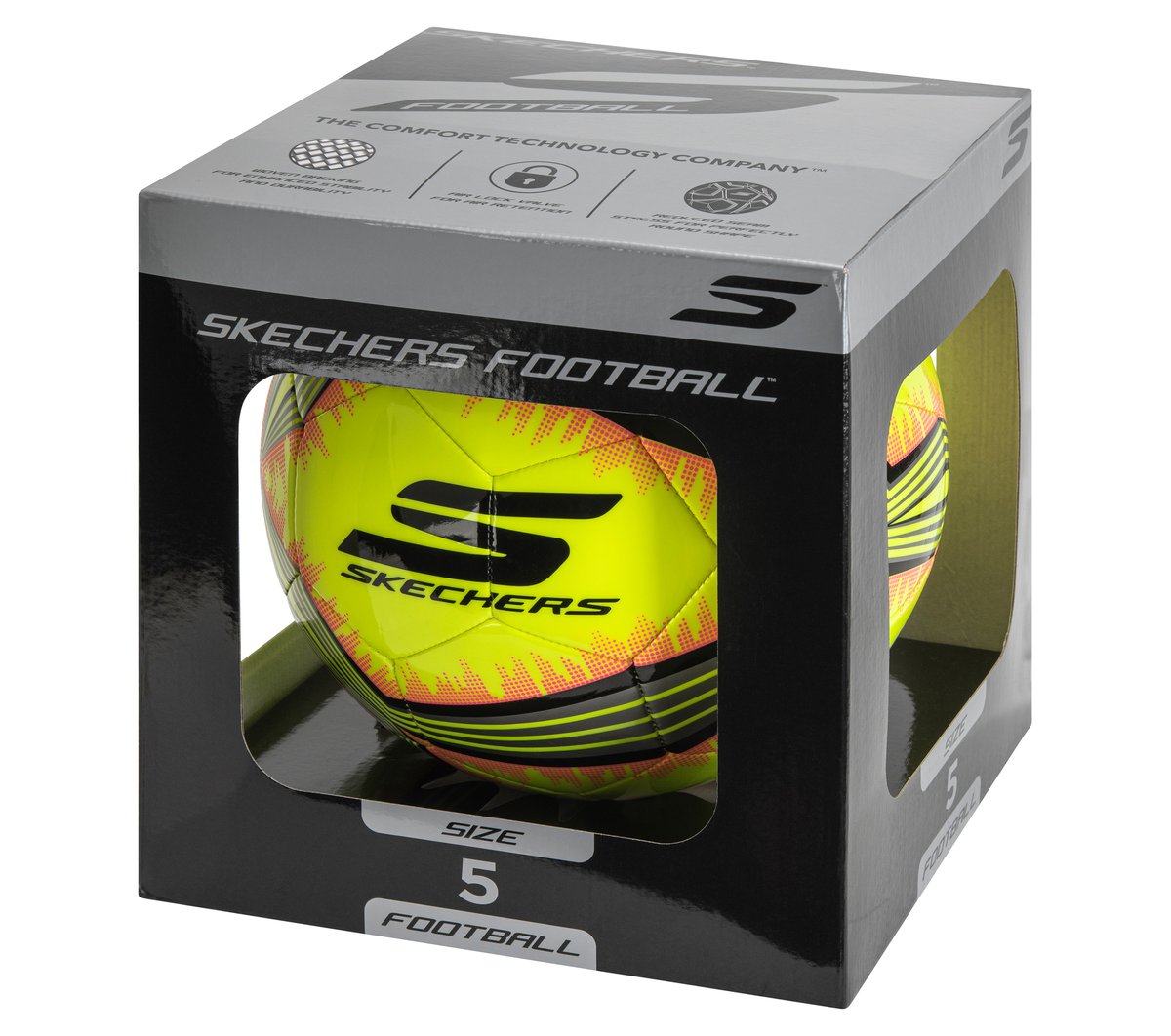 Hex Multi Mini Stripe Size 5 Soccer Ball | Skechers