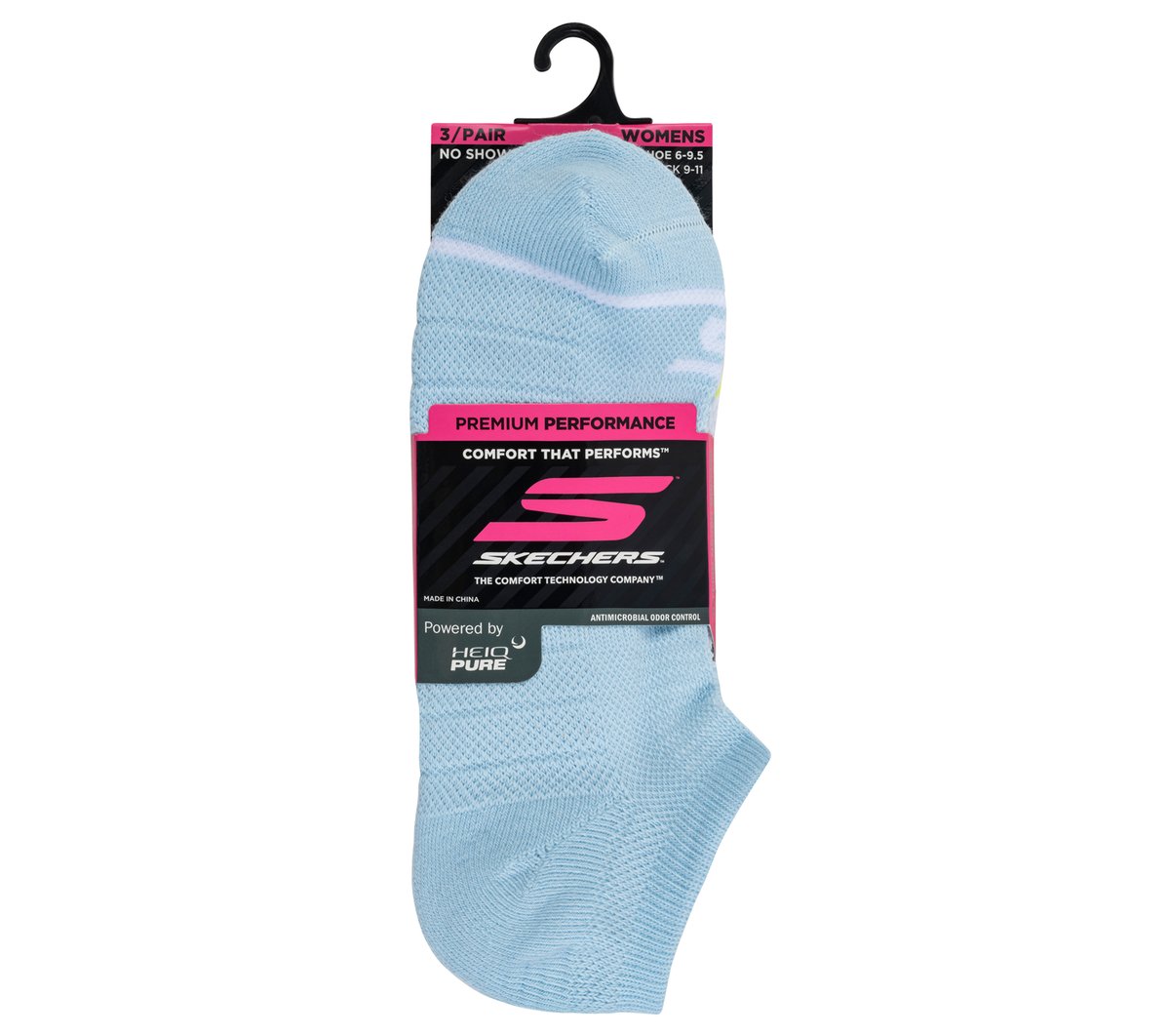 3 Pack Women's No Show Premium Basic Socks | Skechers