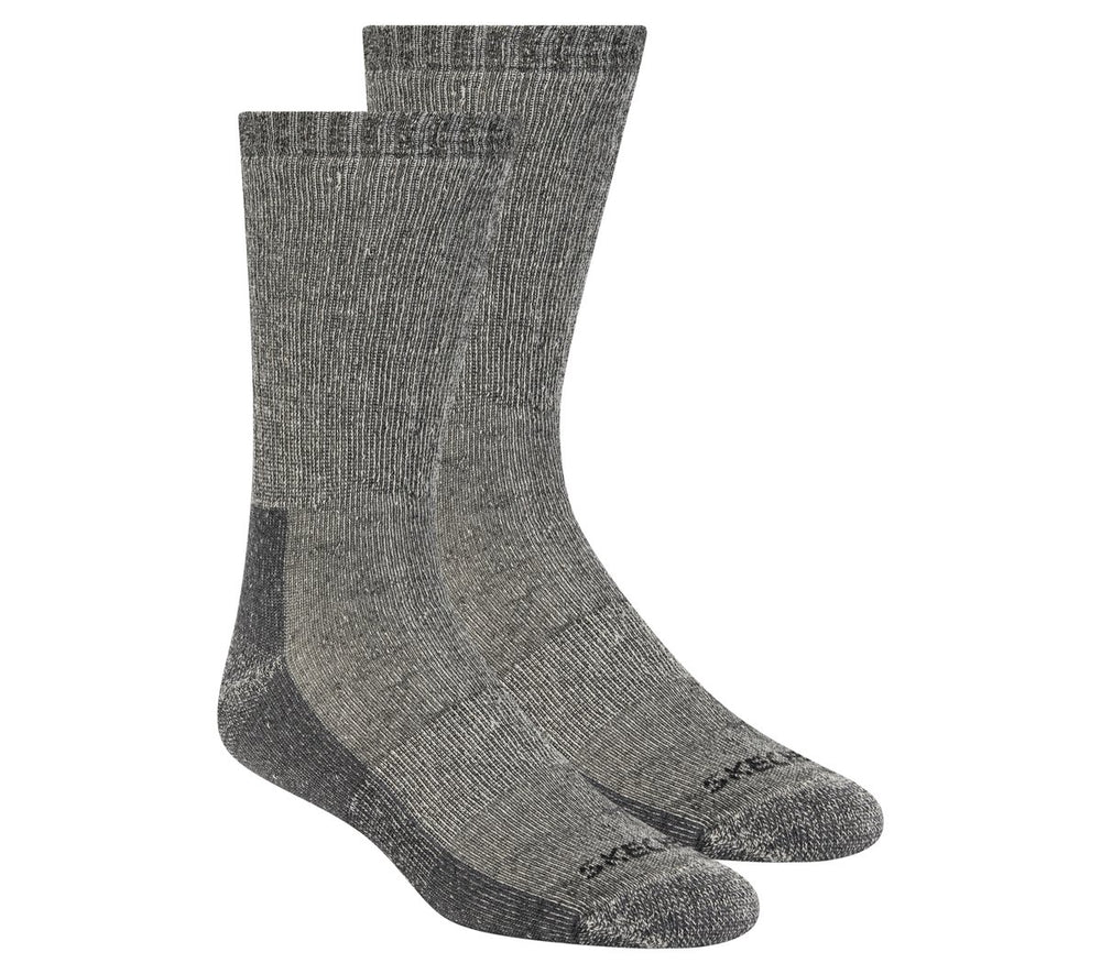 2 Pack Men's Crew Wool Socks | Skechers