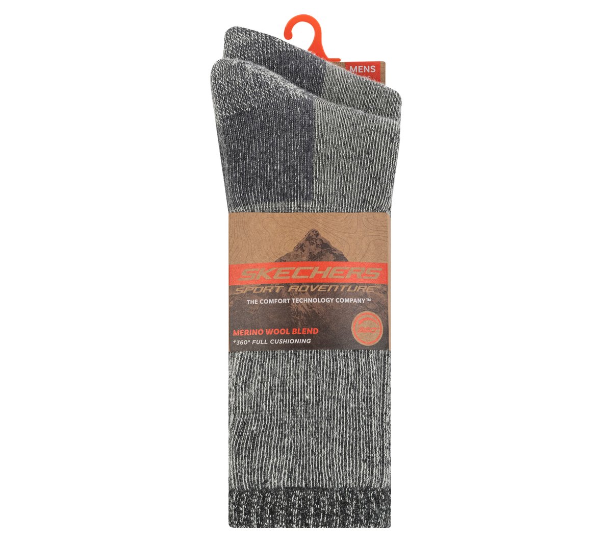 2 Pack Men's Crew Wool Socks | Skechers