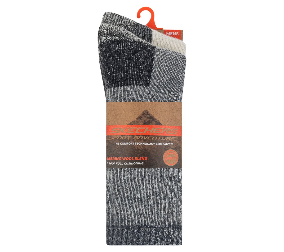2 Pack Men's Crew Wool Socks | Skechers