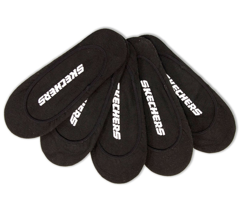 5 Pack Non Terry Solid Liner Socks | Skechers