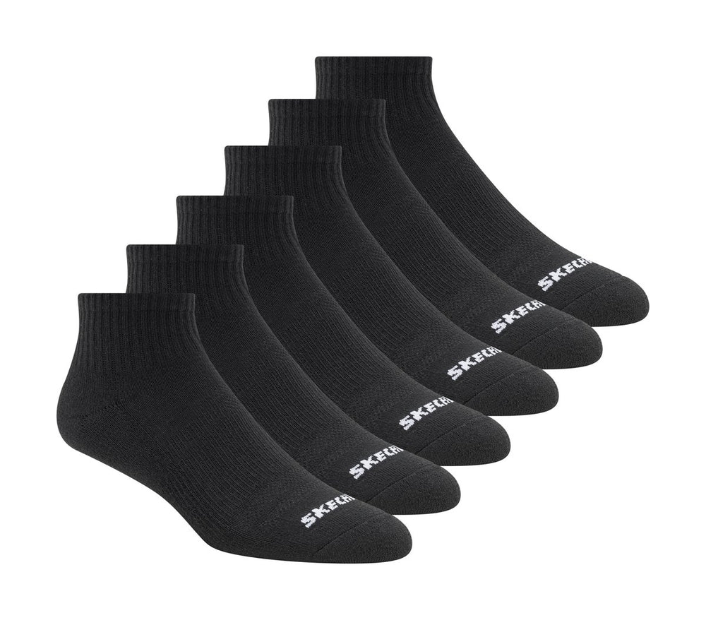 6 Pack Core Quarter Medium Socks | Skechers