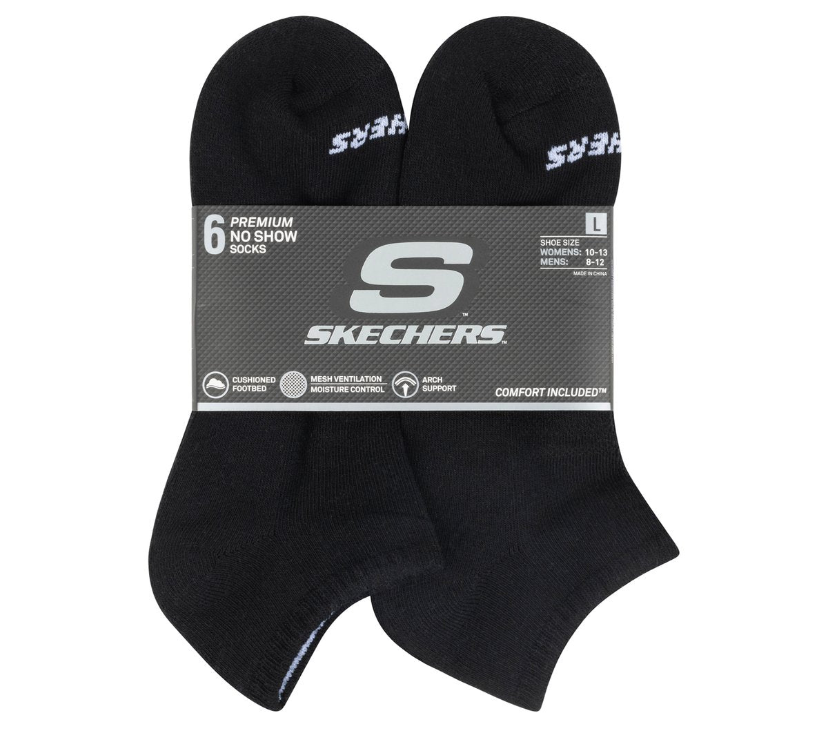 6 Pack Core Low Cut Large Socks | Skechers