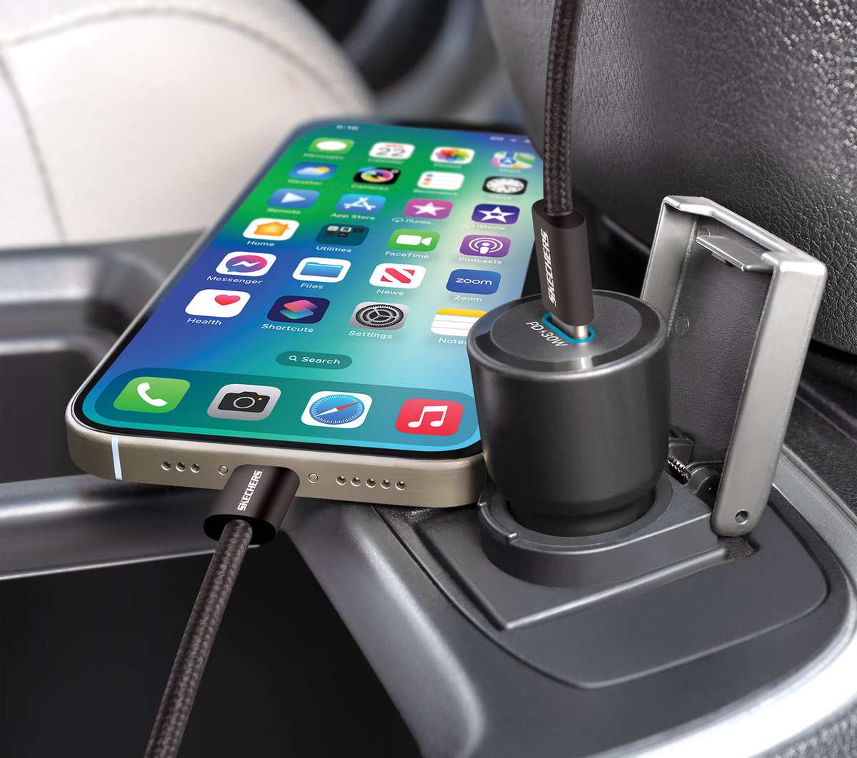 30W USB-C Car Charging Kit | Skechers